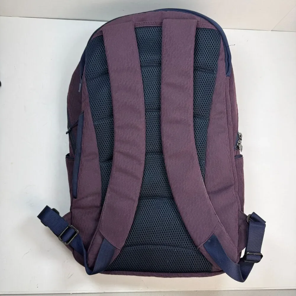 Lululemon Out Of Range Backpack 20L Purple Navy Trim Travel Laptop Commuter Gym